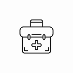 first aid kit icon sign vector