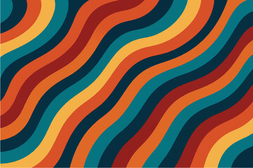 Colorful and Abstract Wavy Patterns Modern and Retro Designs