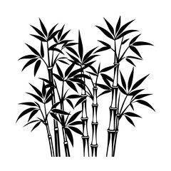 Obraz premium bamboo vector illustration