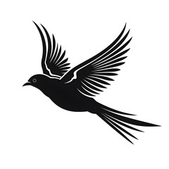Fototapeta premium flying bird tattoo silhouette