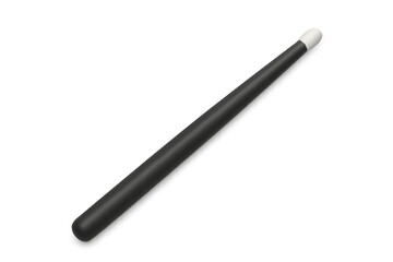 Black magic wand with white tip casting spells on a transparent background, adding a touch of mystery and wonder