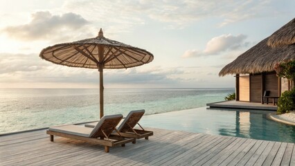 Relax and unwind at this luxurious resort with stunning ocean views and a private pool.