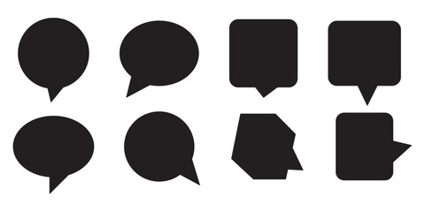 Chat bubble in yellow, quote background, Speech bubble, message box set. Talk baloon icons isolated. Chat speech bubble icons. Yellow chat box icon . Set of Chat Bubble Line Icons.