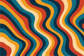 Colorful and Abstract Wavy Patterns Modern and Retro Designs
