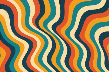 Colorful and Abstract Wavy Patterns Modern and Retro Designs
