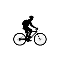 Obraz premium cycle silhouette