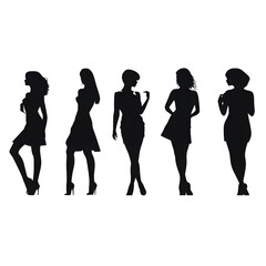 Fototapeta premium images of ladies silhouette