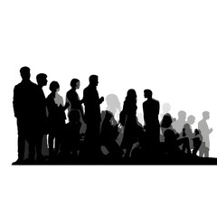 Obraz premium audience silhouette