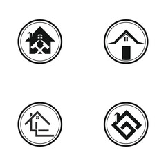 home buildings logo and symbols icons