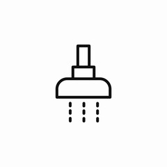 shower head water icon sign vector