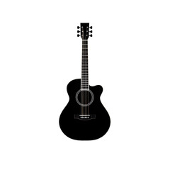 acoustic guitar silhouette