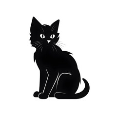 Fototapeta premium kitten silhouette