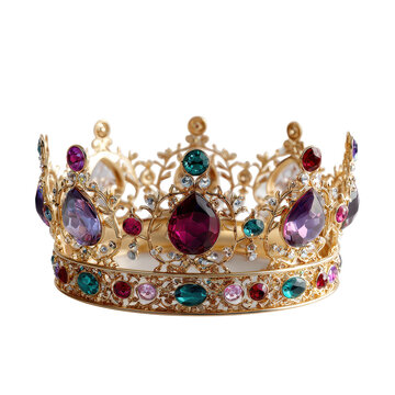 recommend clip art: Birthday crown with jewels isoleted on transparent background .