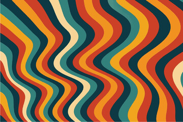 Colorful and Abstract Wavy Patterns Modern and Retro Designs