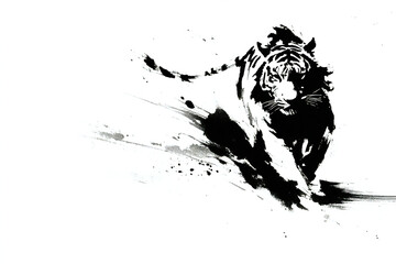 墨の閃光 &ndash; 走る虎