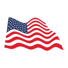 Obraz premium USA flag banner, United States background, US flag border. with copy space for your text or design