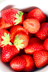 Seasonal strawberries still life
