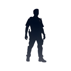 a police officer silhouette