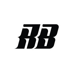 RB monogram logo design letter text name symbol monochrome logotype alphabet character simple logo