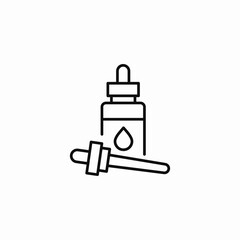 Obraz premium dropper bottle serum icon sign vector