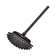 Mop Silhouette Vector Illustration