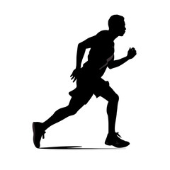Fototapeta premium athlete silhouette