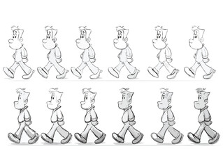walking image sequence 