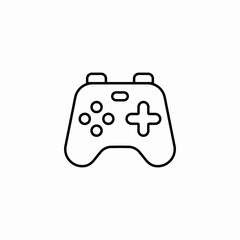 game controller joystick icon sign vector