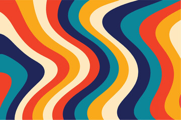 Colorful and Abstract Wavy Patterns Modern and Retro Designs