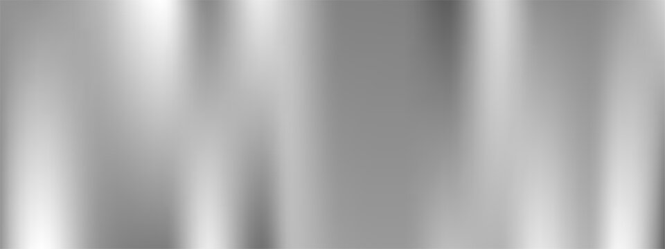 Silver glossy mirror gradient texture vector background