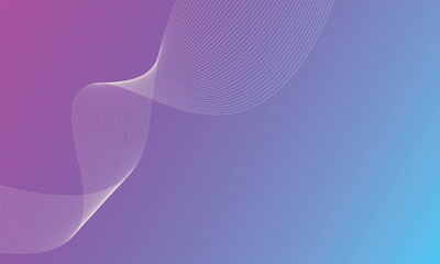 Abstract Gradient Background with Flowing White Lines