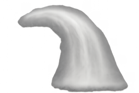 Powerful water stream cascading, creating dramatic waterfall effect against transparent backdrop, emphasizing dynamic liquid motion