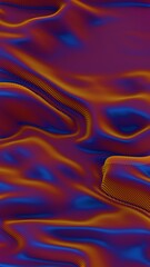 a red and blue background with wavy lines