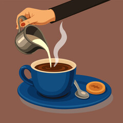 Hand Holding Coffee Cup