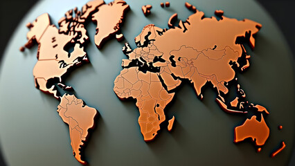 Wooden globe showcasing cross-border relationships