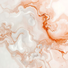 The artwork features abstract fluid art with soft white and orange textures, creating a dreamy atmosphere.