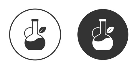 Massage oil icon vector graphics in trendy flat design.