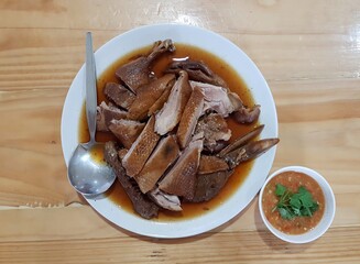 Braised Duck with Sauce and Dip