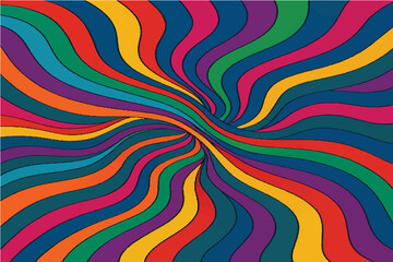 Colorful and Abstract Wavy Patterns Modern and Retro Designs