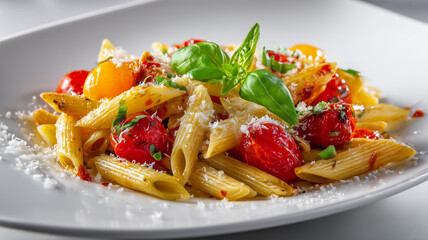 Penne Pasta with Tomato & Basil