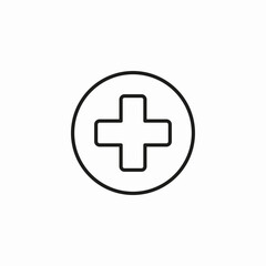 Fototapeta premium medical cross symbol icon sign vector