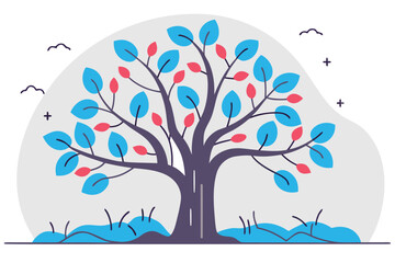 vector illustration of a tree