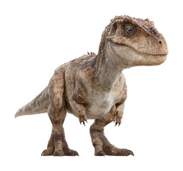 Obraz premium Dinosaur encounter prehistoric world realism isolated on transparent background, png