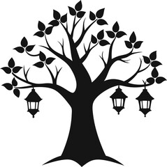 tree with cloud