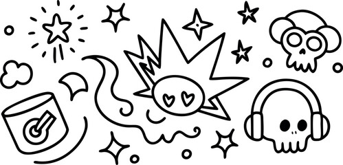 Doodle Art Vector Illustration Playful Doodles