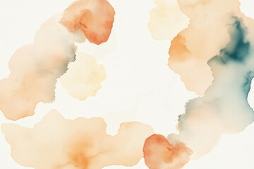 Fototapeta premium Watercolor grunge. Vintage, top-down, brushstrokes delicate textured.