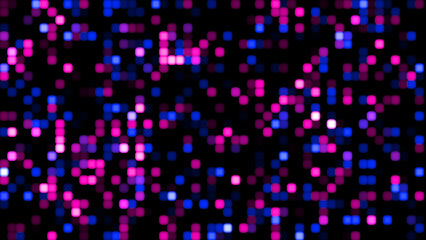 Pink and blue digital arrows vector illustration, Abstract digital background with flashing neon lights and glowing random high tech dots,