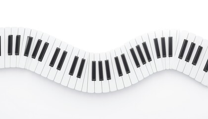 Naklejka premium Musical performance on a piano studio setting high-quality image creative environment eye-level view artistry concept