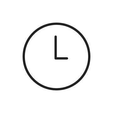 time icon, web design, vector illustration, simple, minimalistic, time management