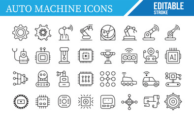 Editable Icons for Robotics, Machine Learning, and Automated Technology